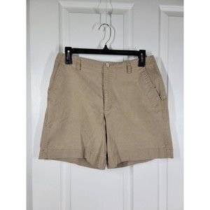 Tommy Bahama Womens Stretch Shorts Size 6 Bermuda  Beige Cotton Blend EUC